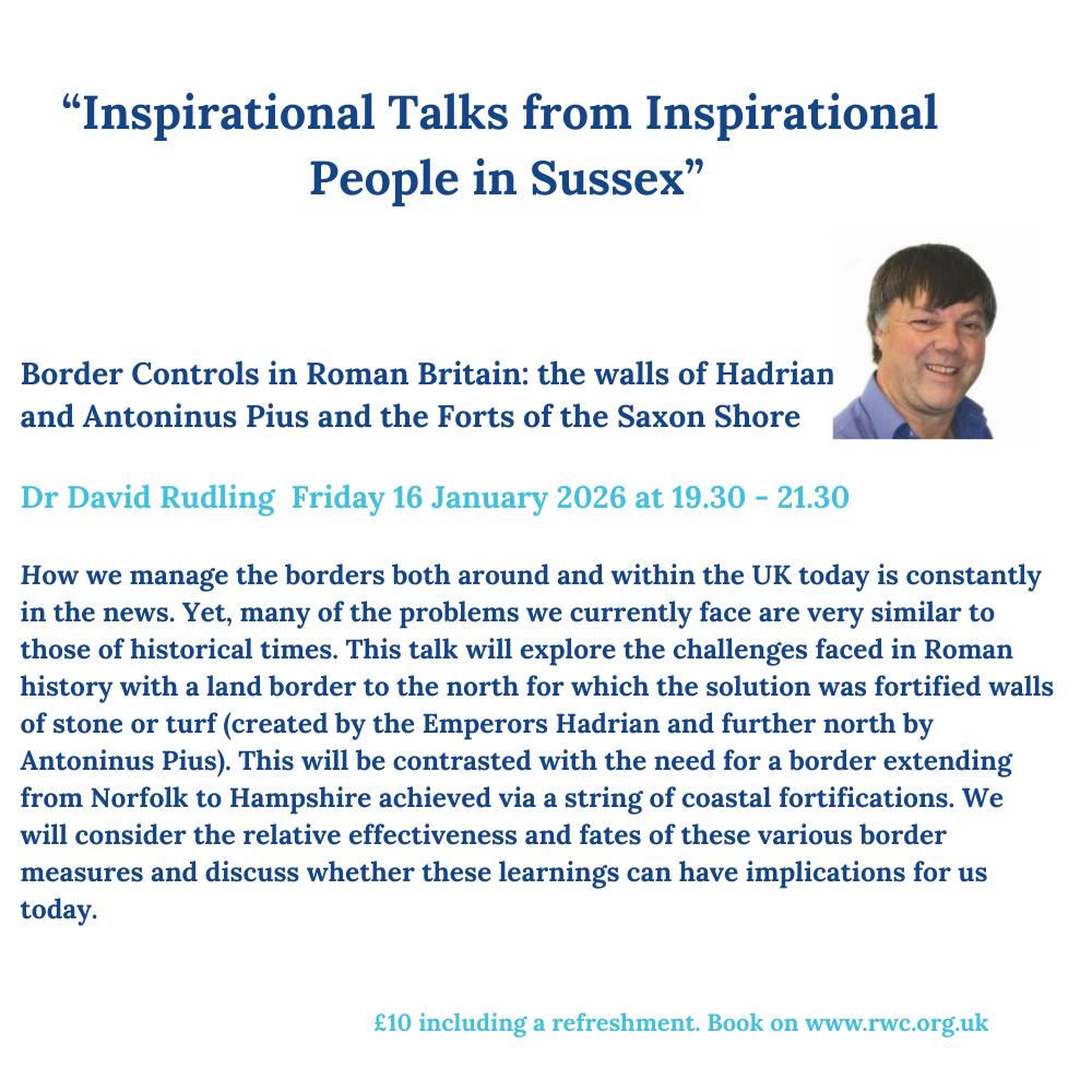 Border controls in Roman Britain; the Walls of Hadrian and Antoninus Pius, and The Forts of the Saxon Shore Talk