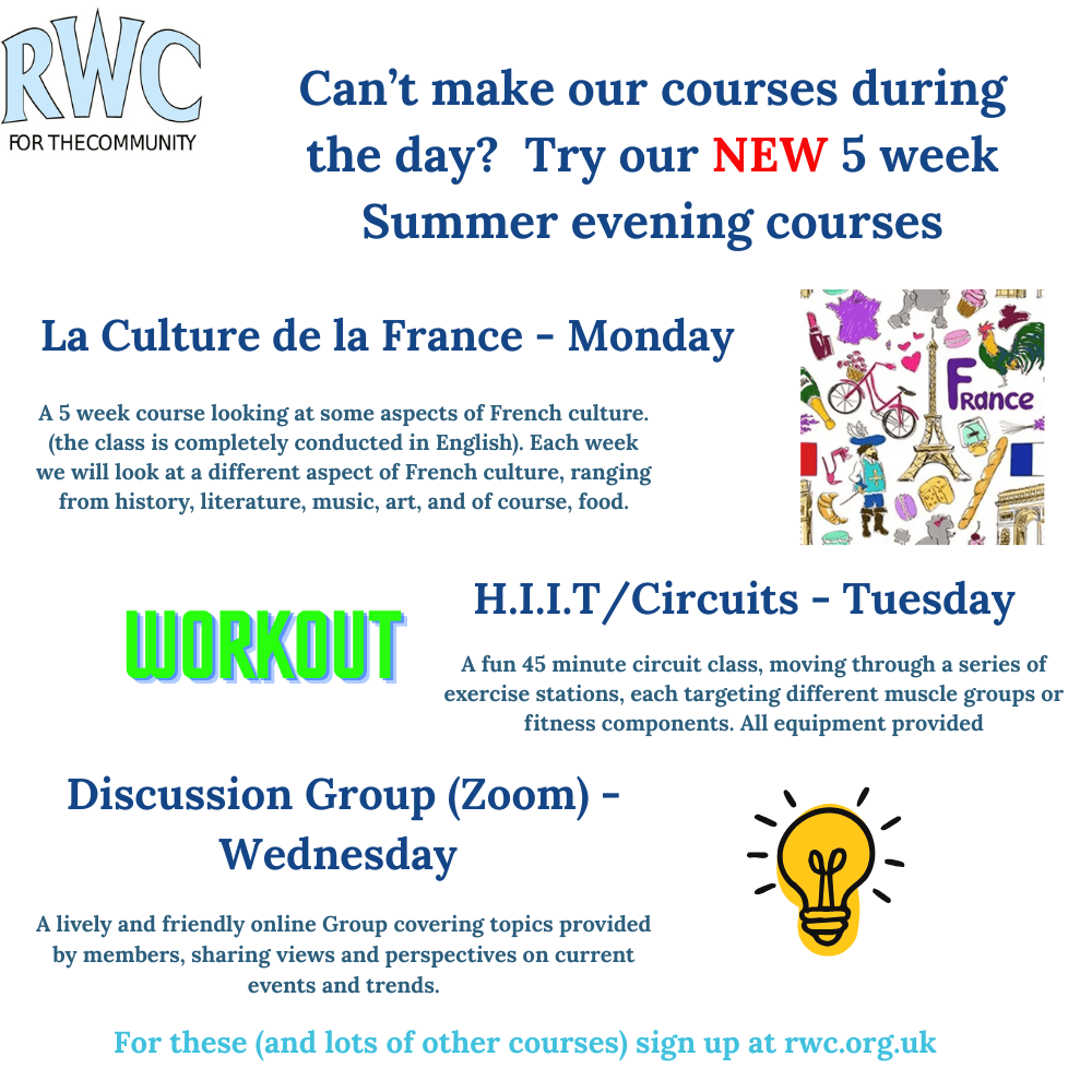 Summer Evening 2026 Courses Launch at the Rottingdean Whiteway Centre