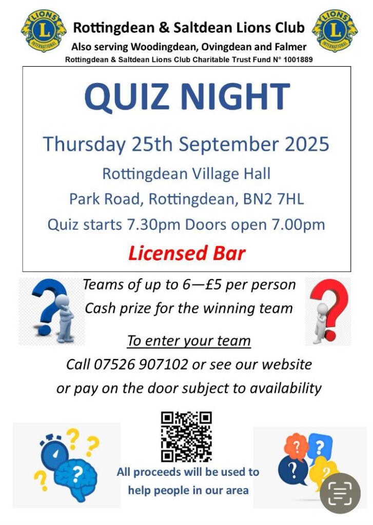 Quiz Night - Rottingdean & Saltdean Lions